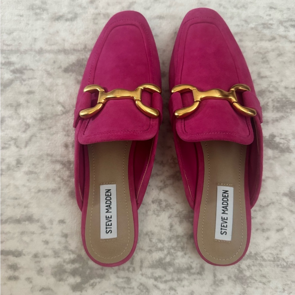 Steve Madden Pink Slip-On Loafers